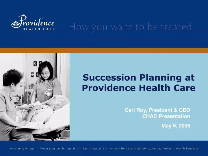succession planning at providence health care