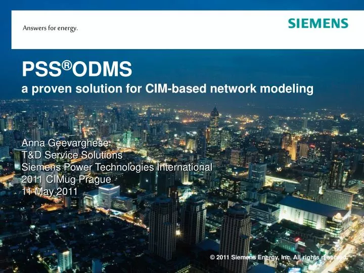 pss odms a proven solution for cim based network modeling