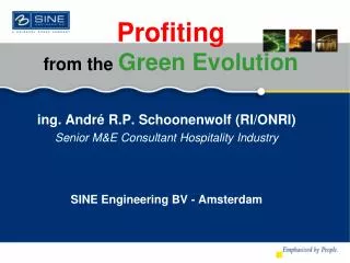 Profiting from the Green Evolution