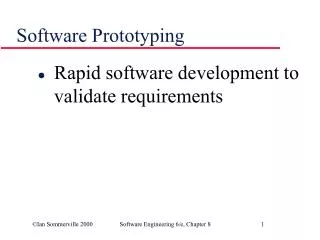 Software Prototyping