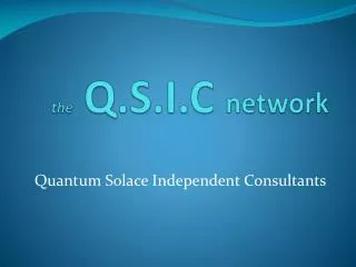 the Q.S.I.C network