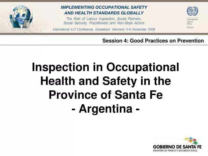 inspection in occupational health and safety in the province of santa fe argentina