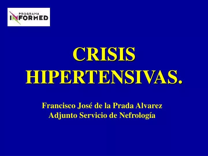 crisis hipertensivas