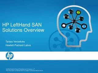 HP LeftHand SAN Solutions Overview