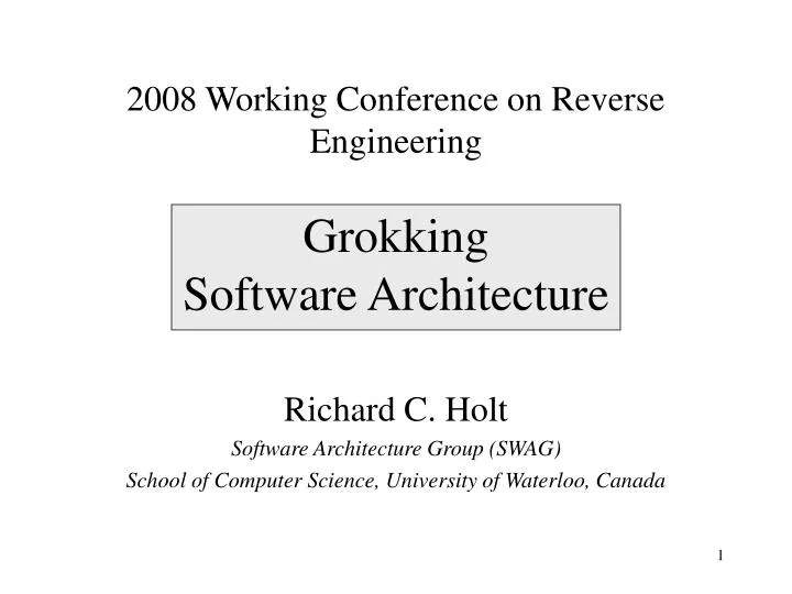 grokking software architecture