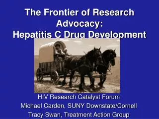 The Frontier of Research Advocacy: Hepatitis C Drug Development