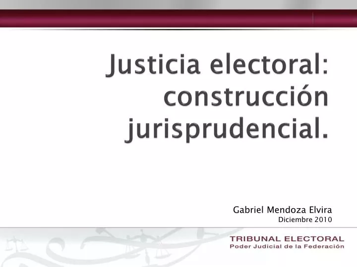 justicia electoral construcci n jurisprudencial