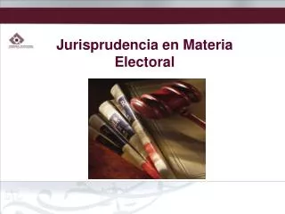 Jurisprudencia en Materia Electoral