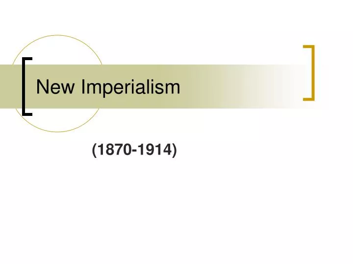 new imperialism