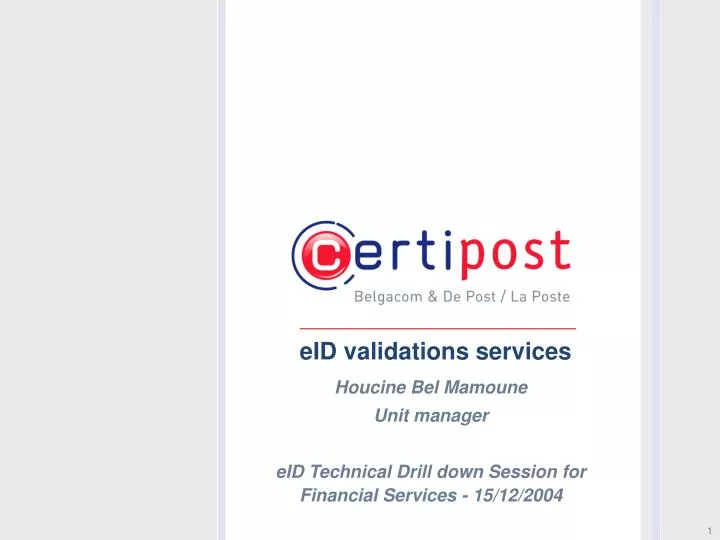 eid validations services