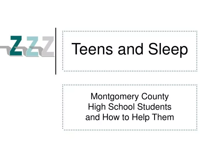 teens and sleep