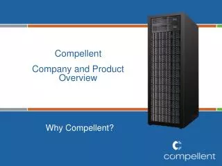 Compellent Company and Product Overview