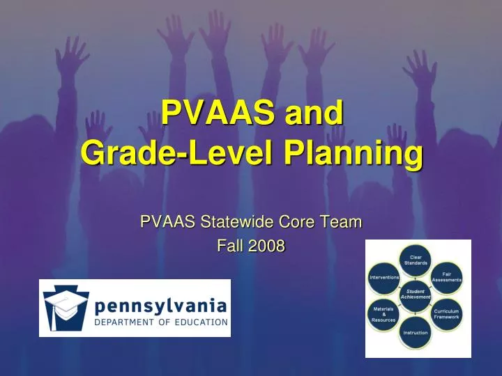 pvaas and grade level planning