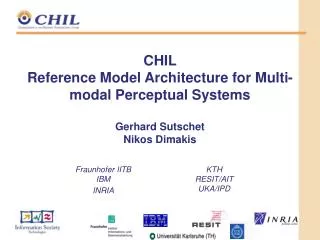 CHIL Reference Model Architecture for Multi-modal Perceptual Systems Gerhard Sutschet Nikos Dimakis