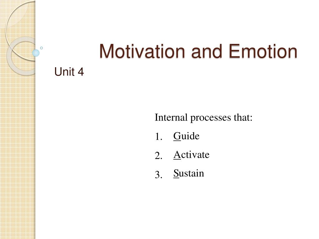 PPT - Motivation and Emotion PowerPoint Presentation, free download ...
