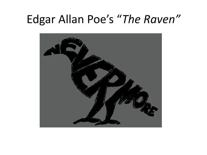 edgar allan poe s the raven