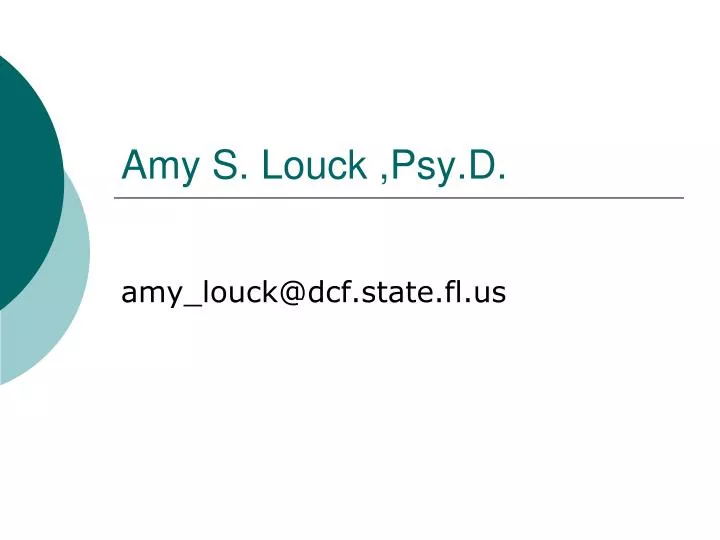 amy s louck psy d