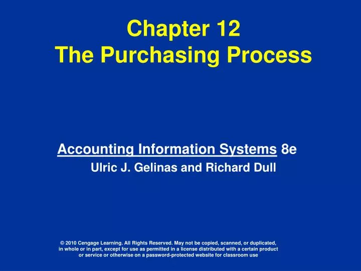 chapter 12 the purchasing process