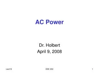 AC Power