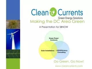 Making the DC Area Green A Presentation for SBNOW