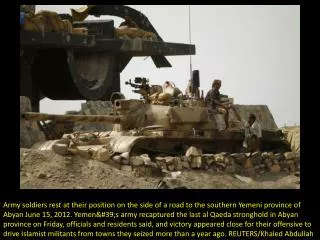 Yemen army captures Al-Qaida stronghold