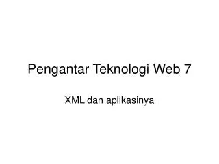 pengantar teknologi web 7