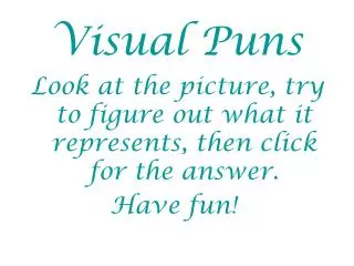 visual puns