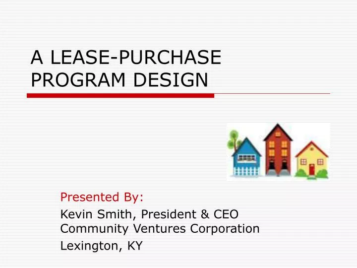 a lease purchase program design