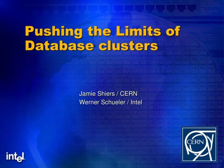 pushing the limits of database clusters