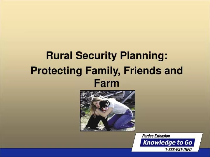 rural security planning protecting family friends and farm