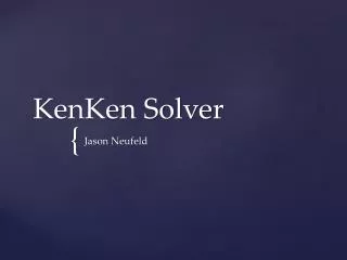 KenKen Solver