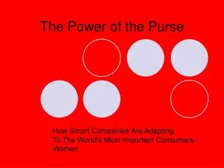 The Power of the Purse