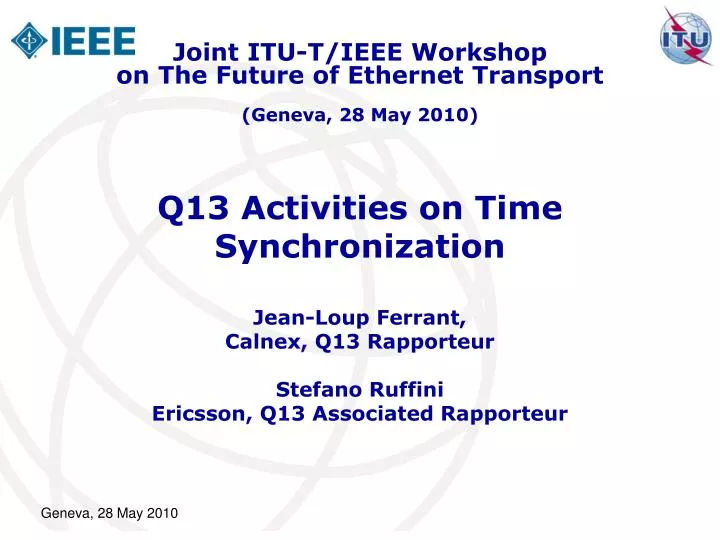 q13 activities on time synchronization