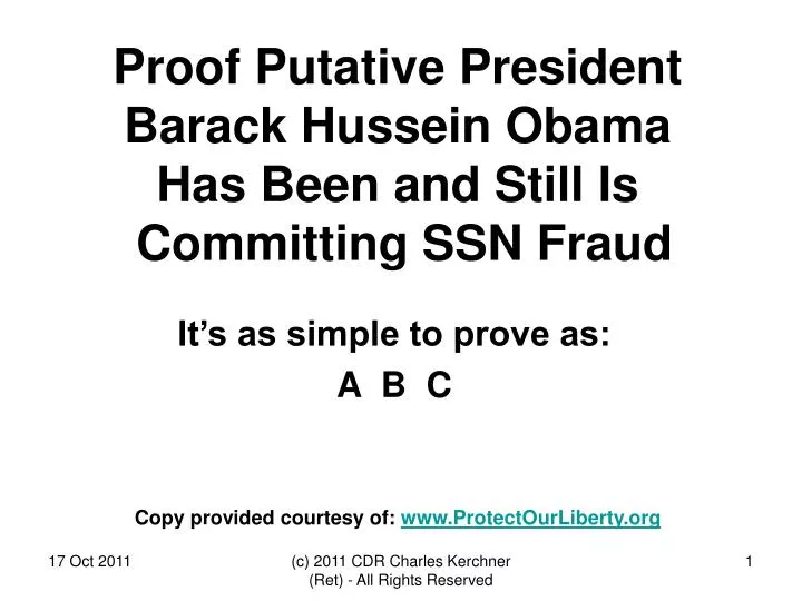 proof putative president barack hussein obama has been and still is committing ssn fraud