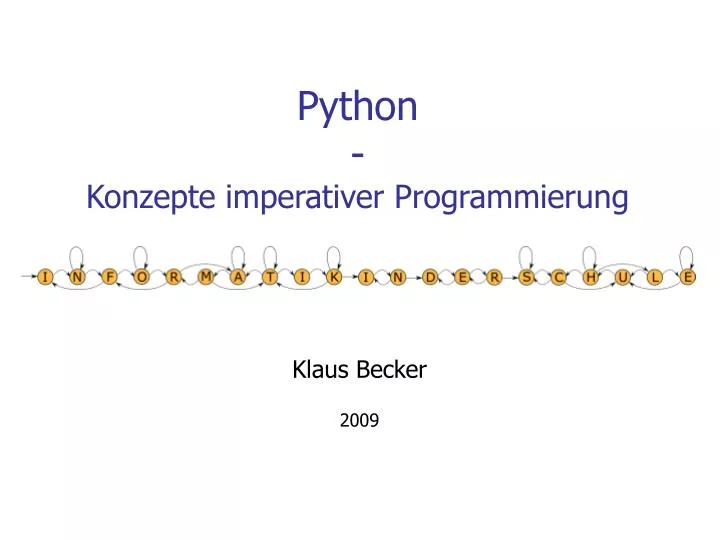 python konzepte imperativer programmierung