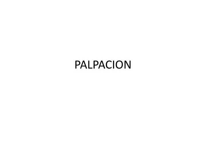palpacion