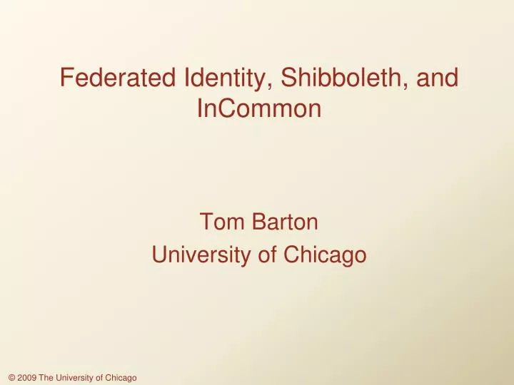 federated identity shibboleth and incommon