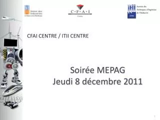 Soirée MEPAG Jeudi 8 décembre 2011