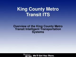 King County Metro Transit ITS