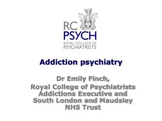 Addiction psychiatry