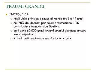 traumi cranici