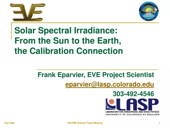solar spectral irradiance from the sun to the earth the calibration connection