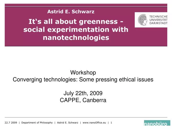 it s all about greenness social experimentation with nanotechnologies