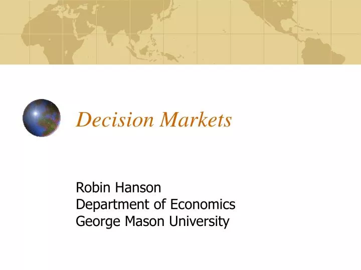 decision markets