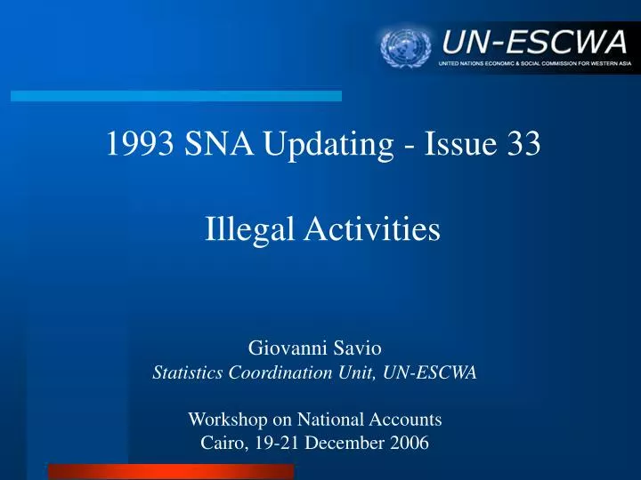 1993 sna updating issue 33 illegal activities