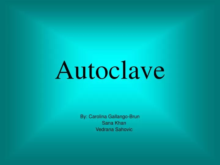 autoclave