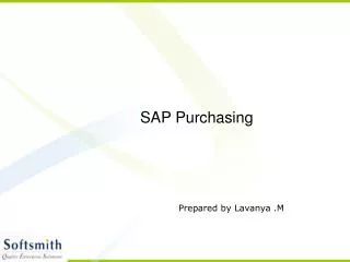 SAP Purchasing