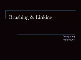 Brushing &amp; Linking