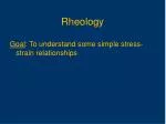 Rheology - slide 1