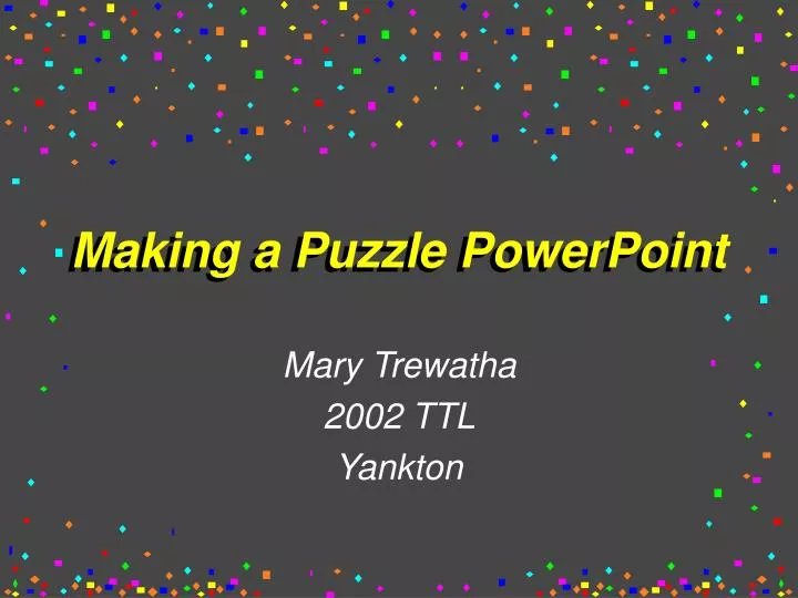 making a puzzle powerpoint